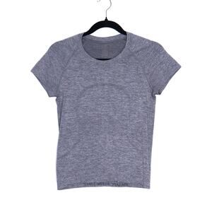 LULULEMON Swiftly Tech Short-Sleeve Shirt Slate White Waist Length Women's 6